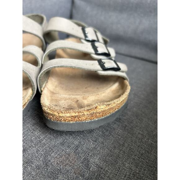 Birkinstock Birki's Size 40 Taupe Canberra 3 Strap Sandals Slingback Ellice US 9 - Picture 4 of 16